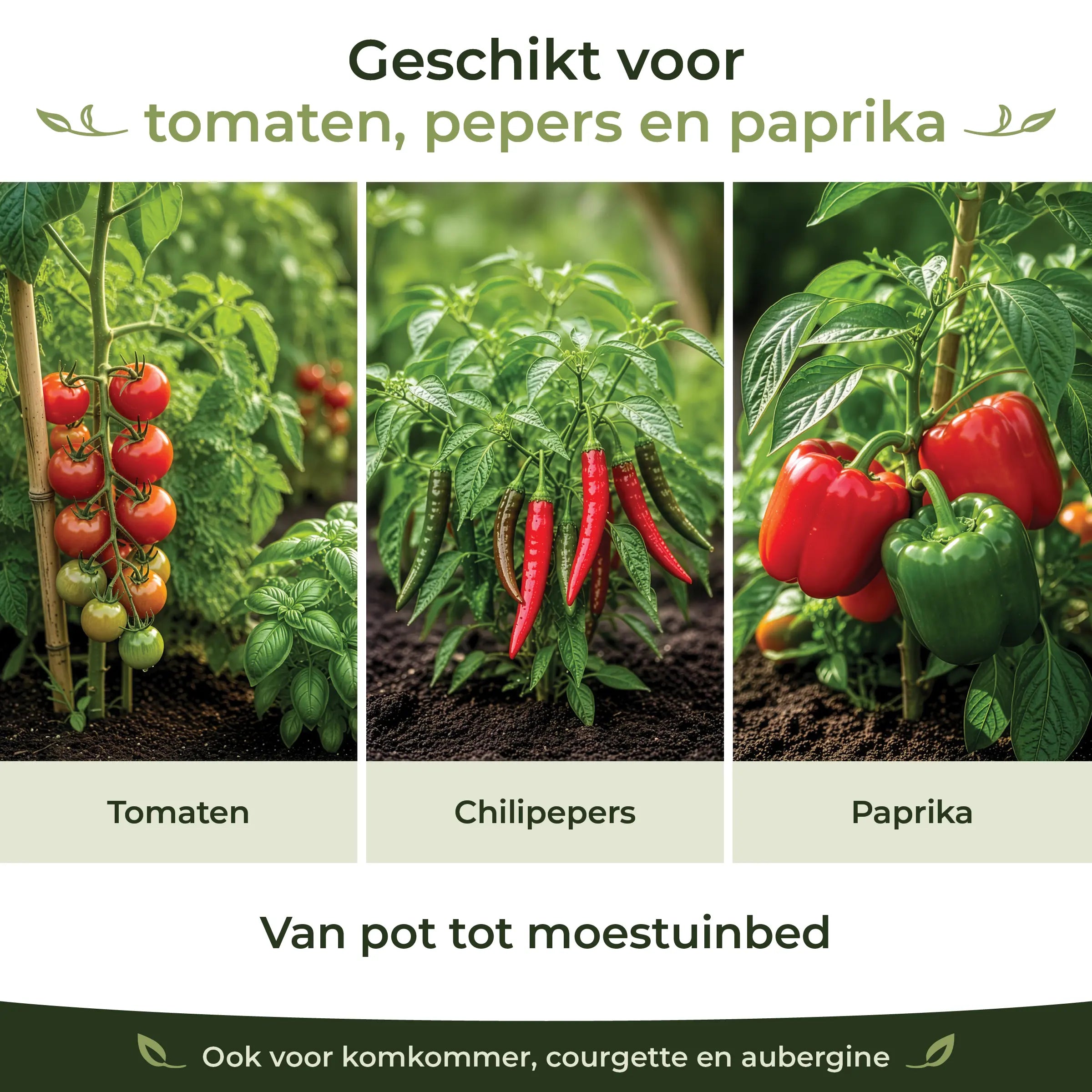 Tomato/Chile Feeding Program suitable for tomatoes, chiles, peppers, cucumbers, courgettes and aubergines in pots or vegetable beds