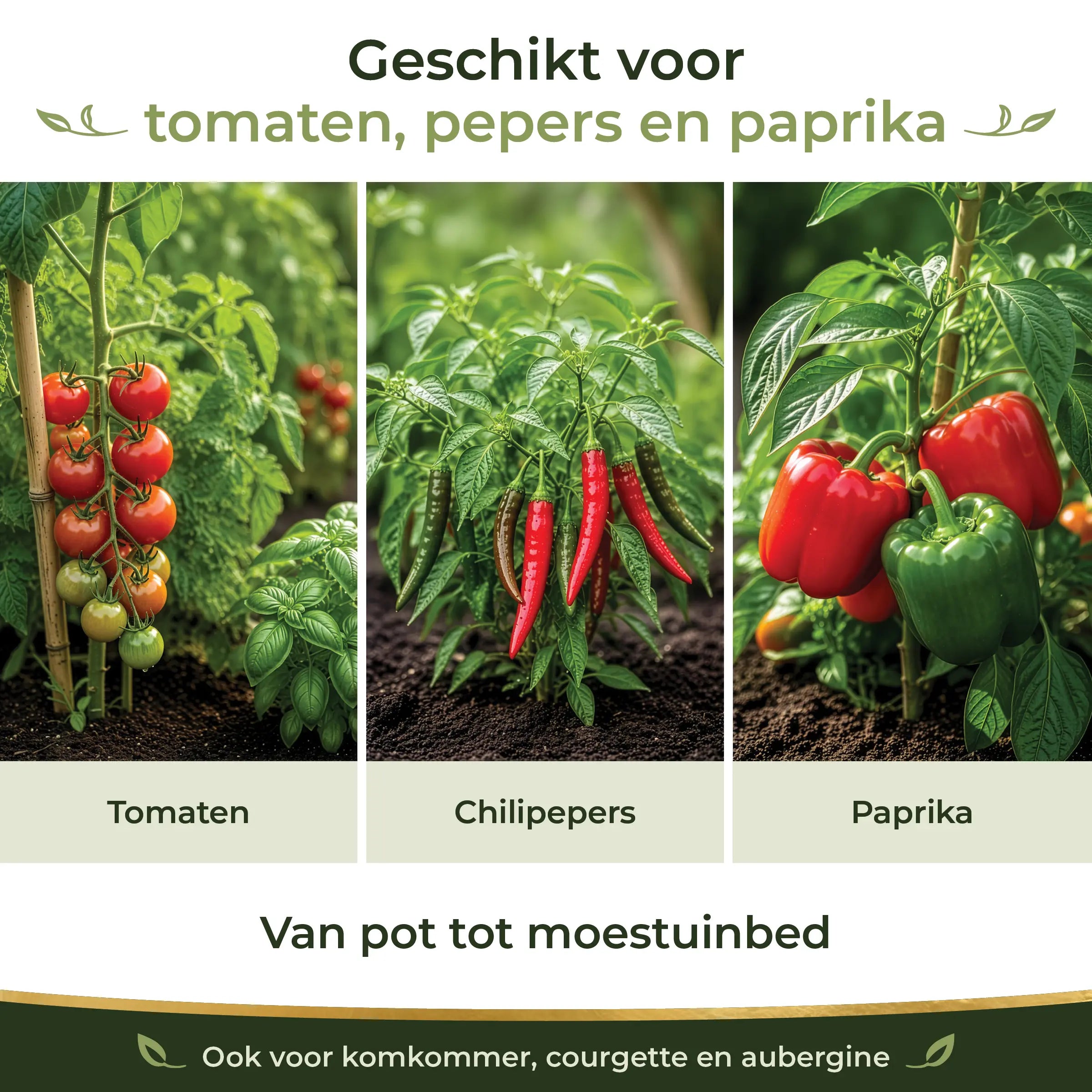 Tomato/Chile Feeding Program suitable for tomatoes, chiles, peppers, cucumbers, courgettes and aubergines in pots or vegetable beds