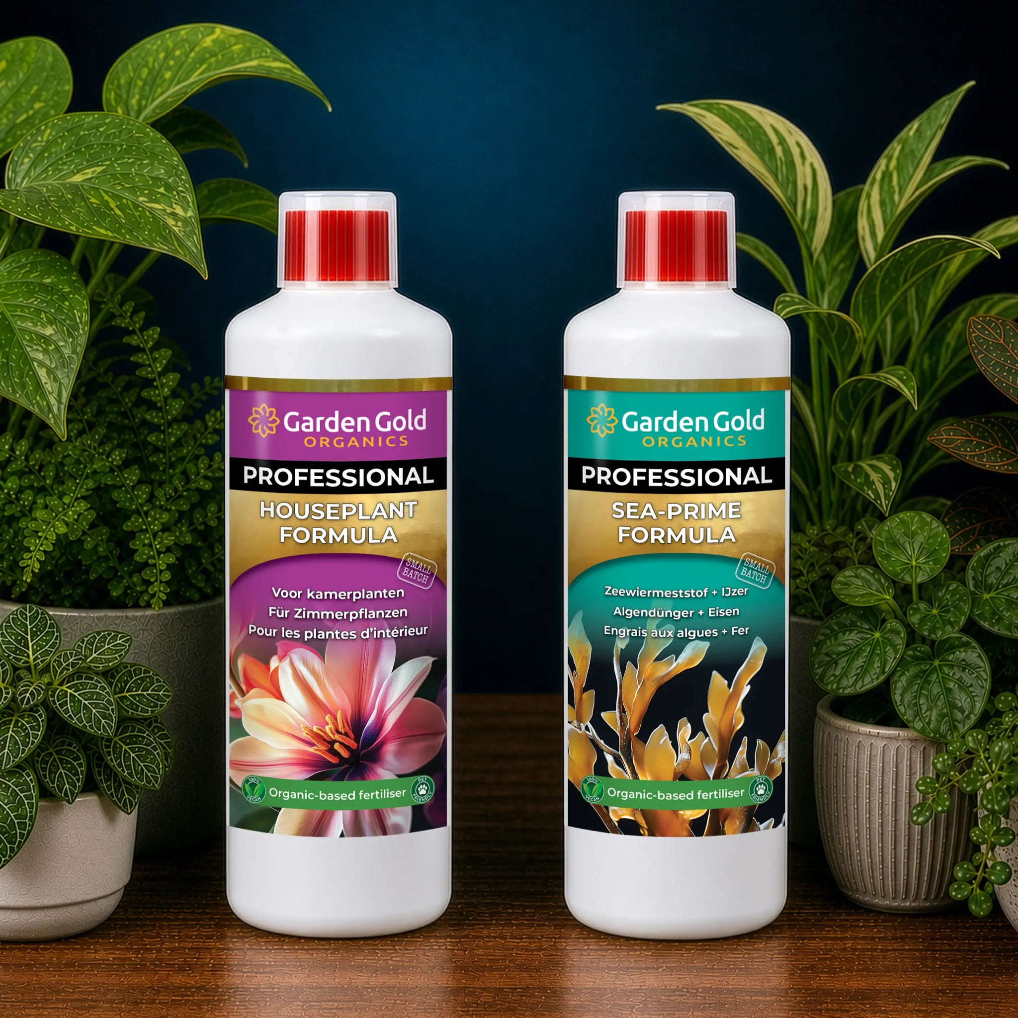 Garden Gold - Houseplant Starter Pack with Houseplant Formula and Sea-Prime Formula for green, flowering and tropical houseplants